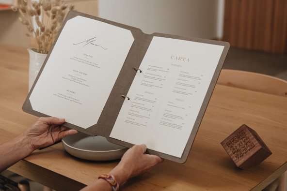 FLEX - A4 Letter Welcome supports This charming innovative letter is made of birch wood and its binding is done with rings fe...
