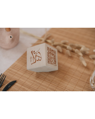 Cubo QR carta menu digitale prospettico