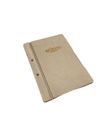CLASSIC - LOW A4 Letter Wooden menu boards The classic and functional letter, featuring a screw binding system.