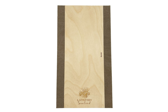 ELAN SIMPLE - A4 SLIM Tri-Fold Menu Holder Wooden menu boards Elegant and understated wooden binder with corner protectors to...