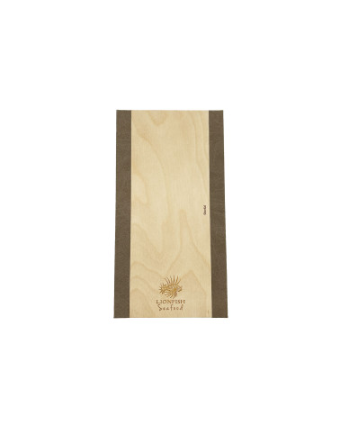 ELAN SIMPLE - A4 SLIM Tri-Fold Menu Holder Wooden menu boards Elegant and understated wooden binder with corner protectors to...