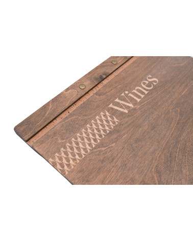 CLASSIC - LOW A4 Letter Wooden menu boards The classic and functional letter, featuring a screw binding system.