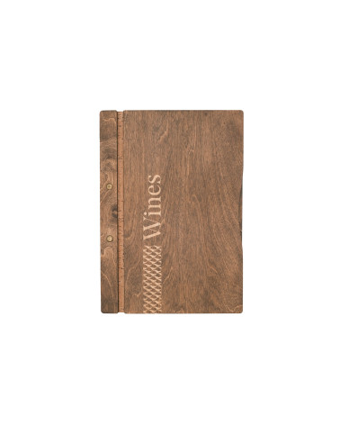 CLASSIC - LOW A4 Letter Wooden menu boards The classic and functional letter, featuring a screw binding system.