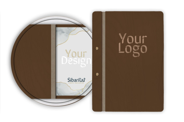 CLASSIC - LOW A4 Letter Wooden menu boards The classic and functional letter, featuring a screw binding system.