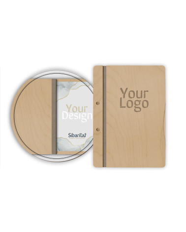 CLASSIC - LOW A4 Letter Wooden menu boards The classic and functional letter, featuring a screw binding system.