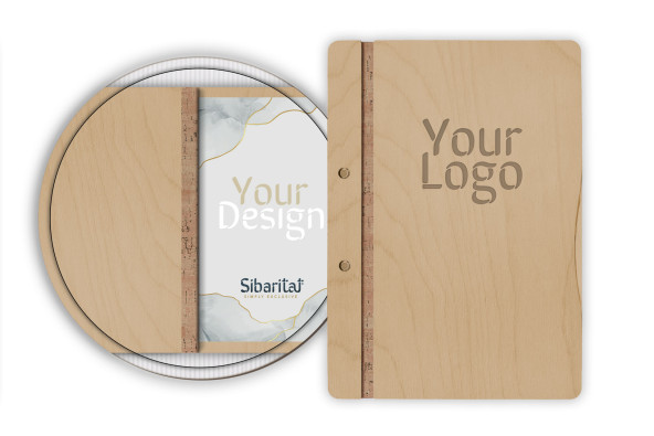 CLASSIC - LOW A4 Letter Wooden menu boards The classic and functional letter, featuring a screw binding system.