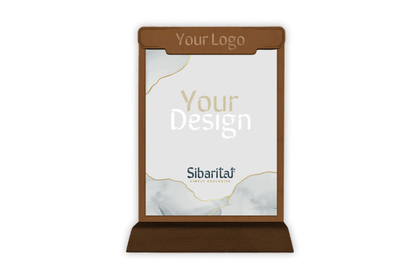 CLASSIC - Socle magnétique A5 Accessoires de bureau Piedestal porte-menu de table en bois au style moderne avec un innovant s...