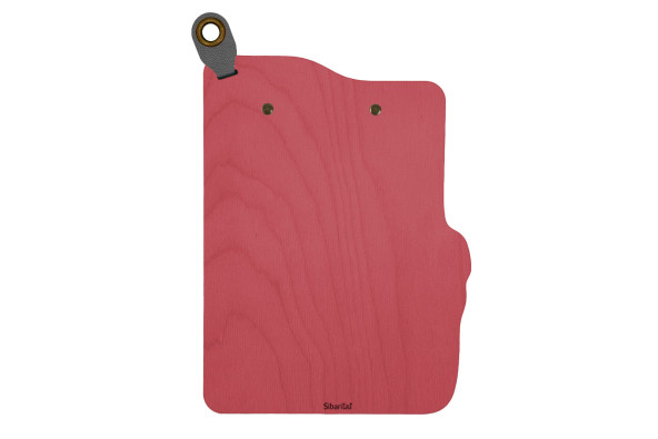 ERGO - Portamenù pinza piatta A5 Supporti per menu in legno Supporto porta menù in legno con design ergonomico, dotato di cli...